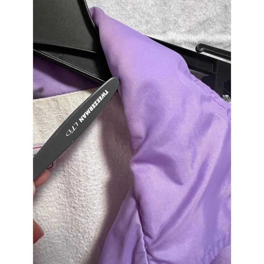 VTG Nylon‎ Coach Jacket Snap Front Lightweight Lavender Purple Small Egyptian